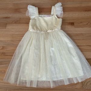 Popatu Sequins Bodice - Flutter Sleeve Dress Sz 8 Girls